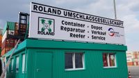 Spanntuchanlage B&uuml;rocontainer Roland Umschlag GmbH