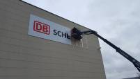 DB Schenker Werkshalle Schild